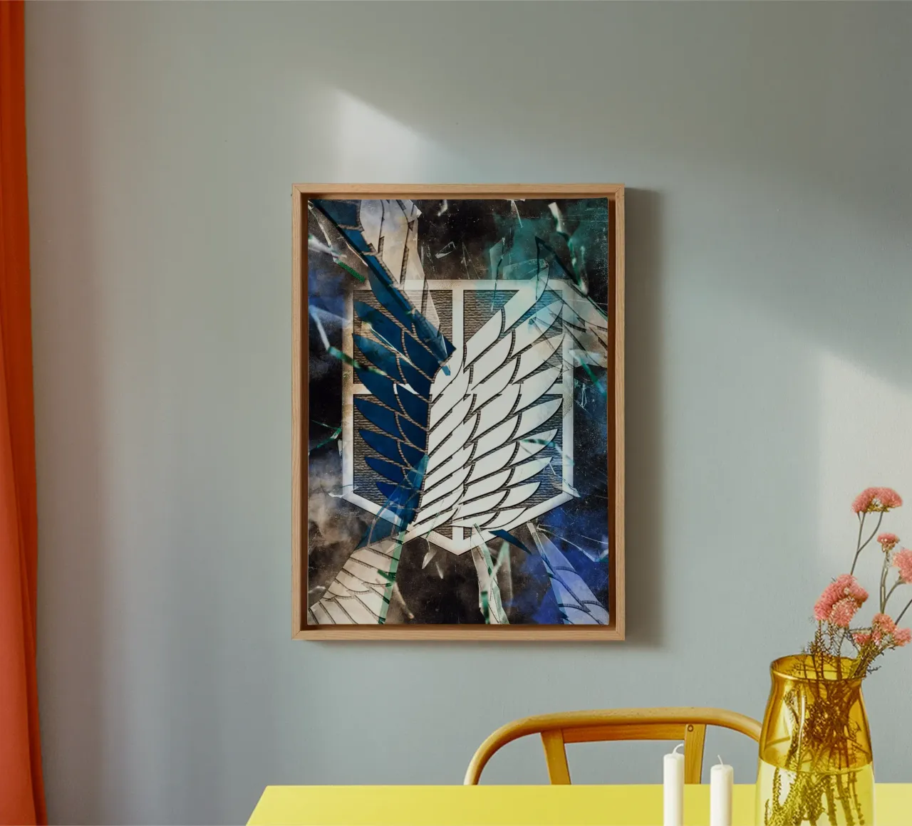 Attack On Titan canvas met Baklijst van CreativeStudio