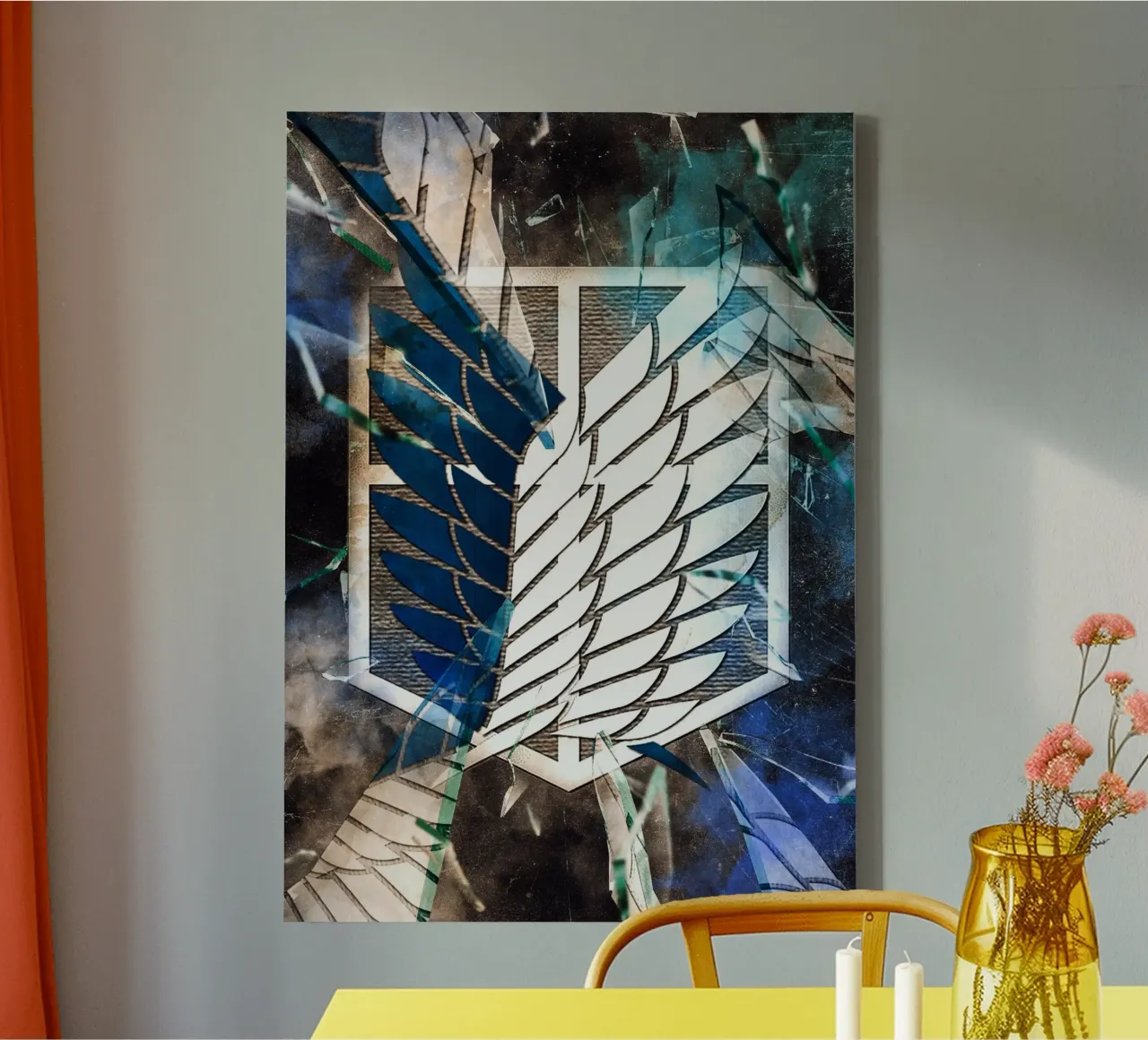 Attack On Titan canvas met Baklijst van CreativeStudio