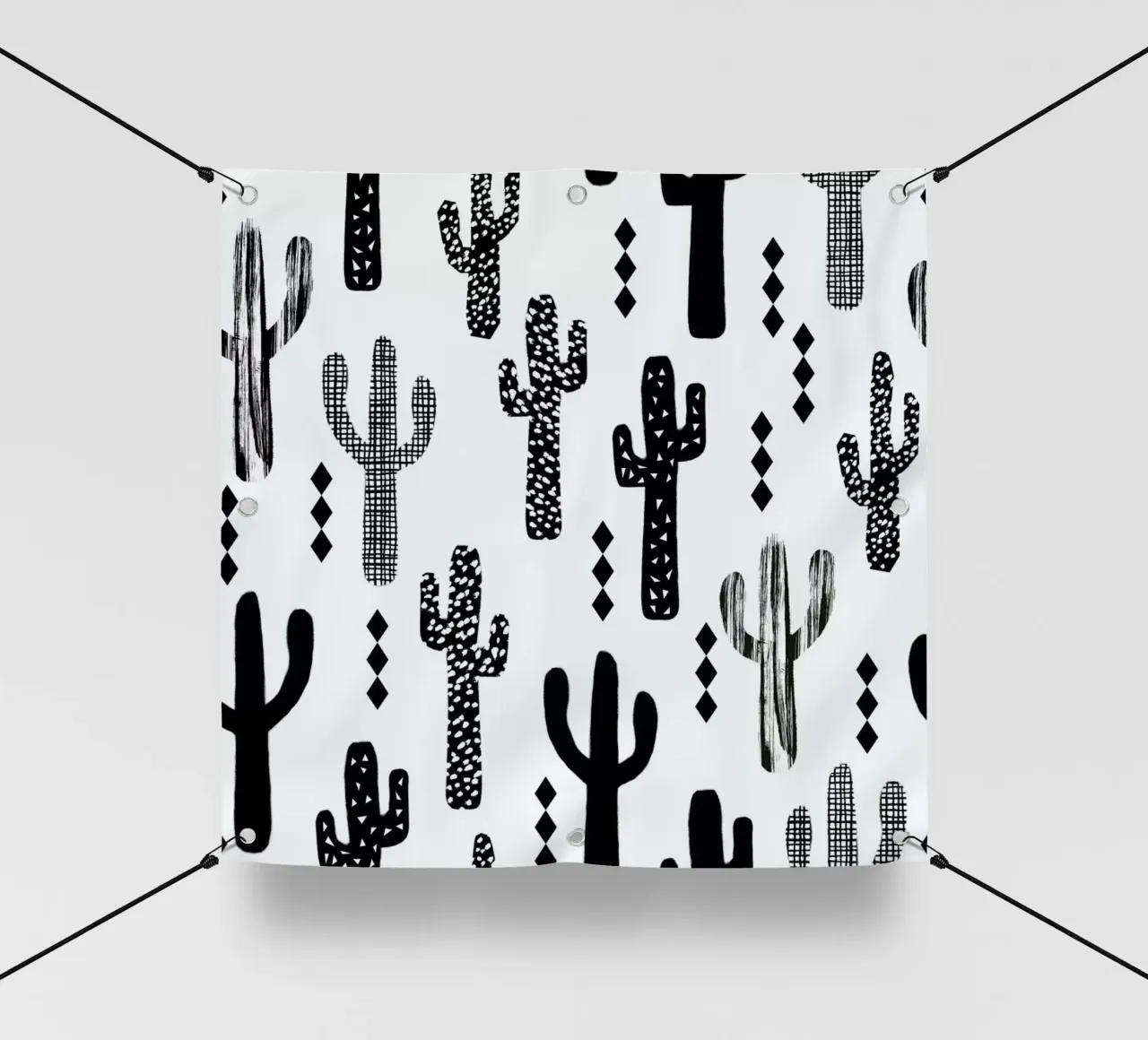 Cactus Black telo in pvc da Charlotte Winter