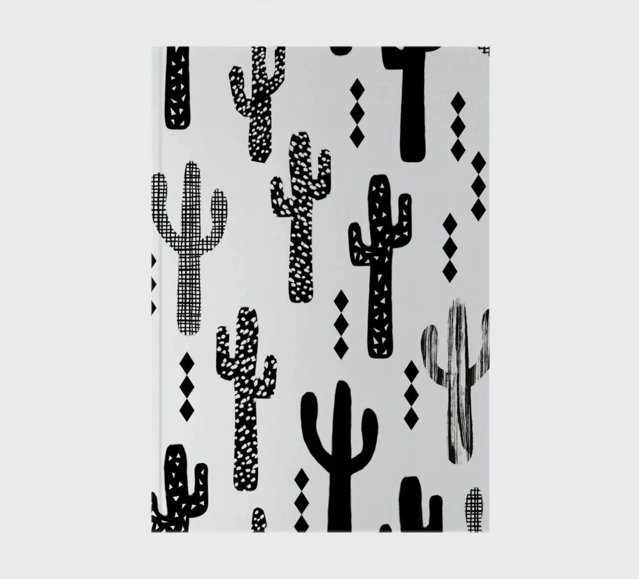 Cactus Black notebook by Charlotte Winter