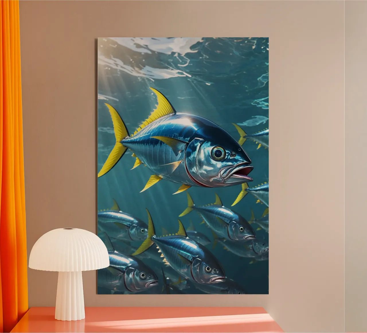 Yellowfin Tuna in Dynamic Motion pannello forex da AlbertKlee