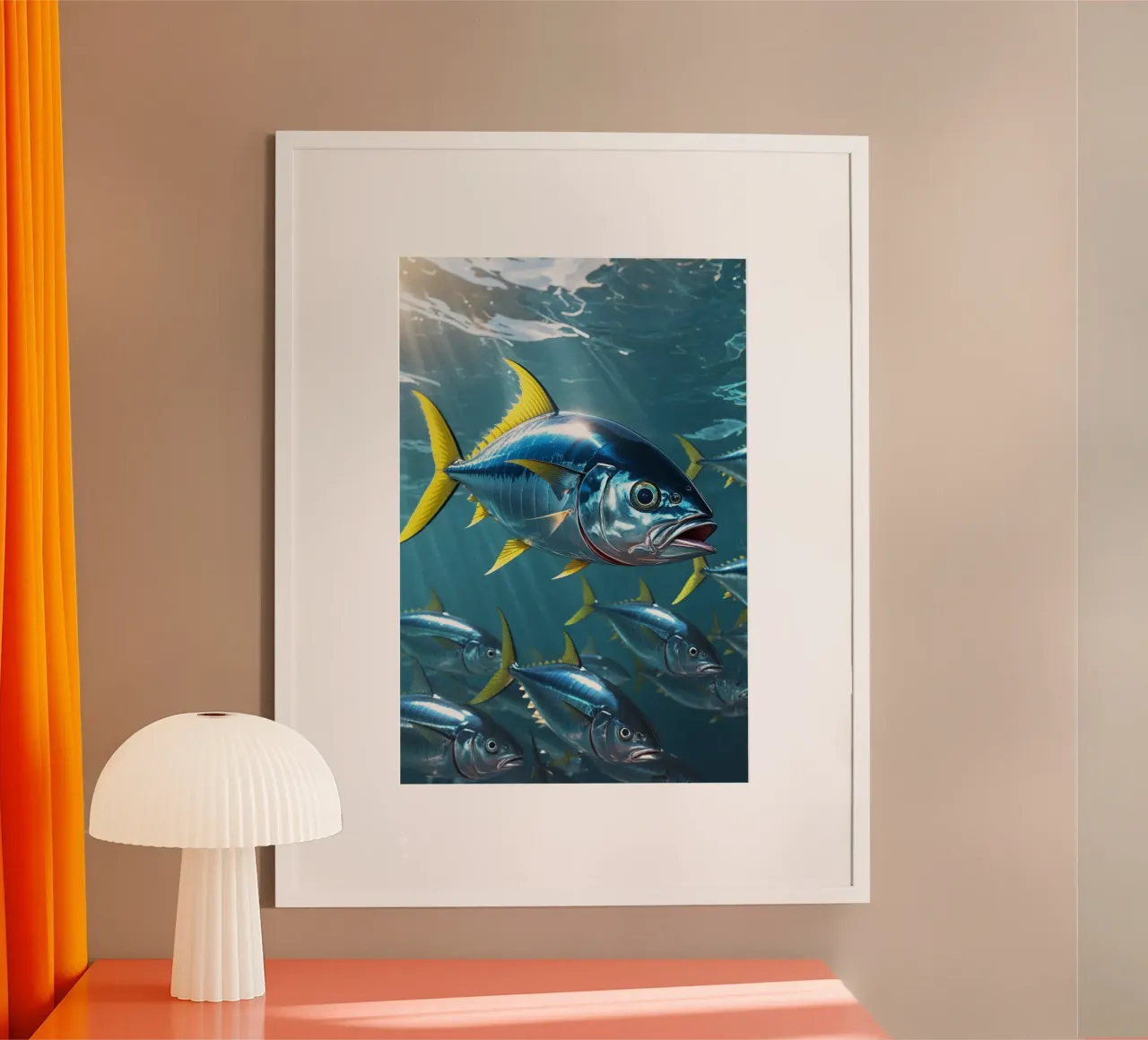 Yellowfin Tuna in Dynamic Motion hahnemühle de AlbertKlee