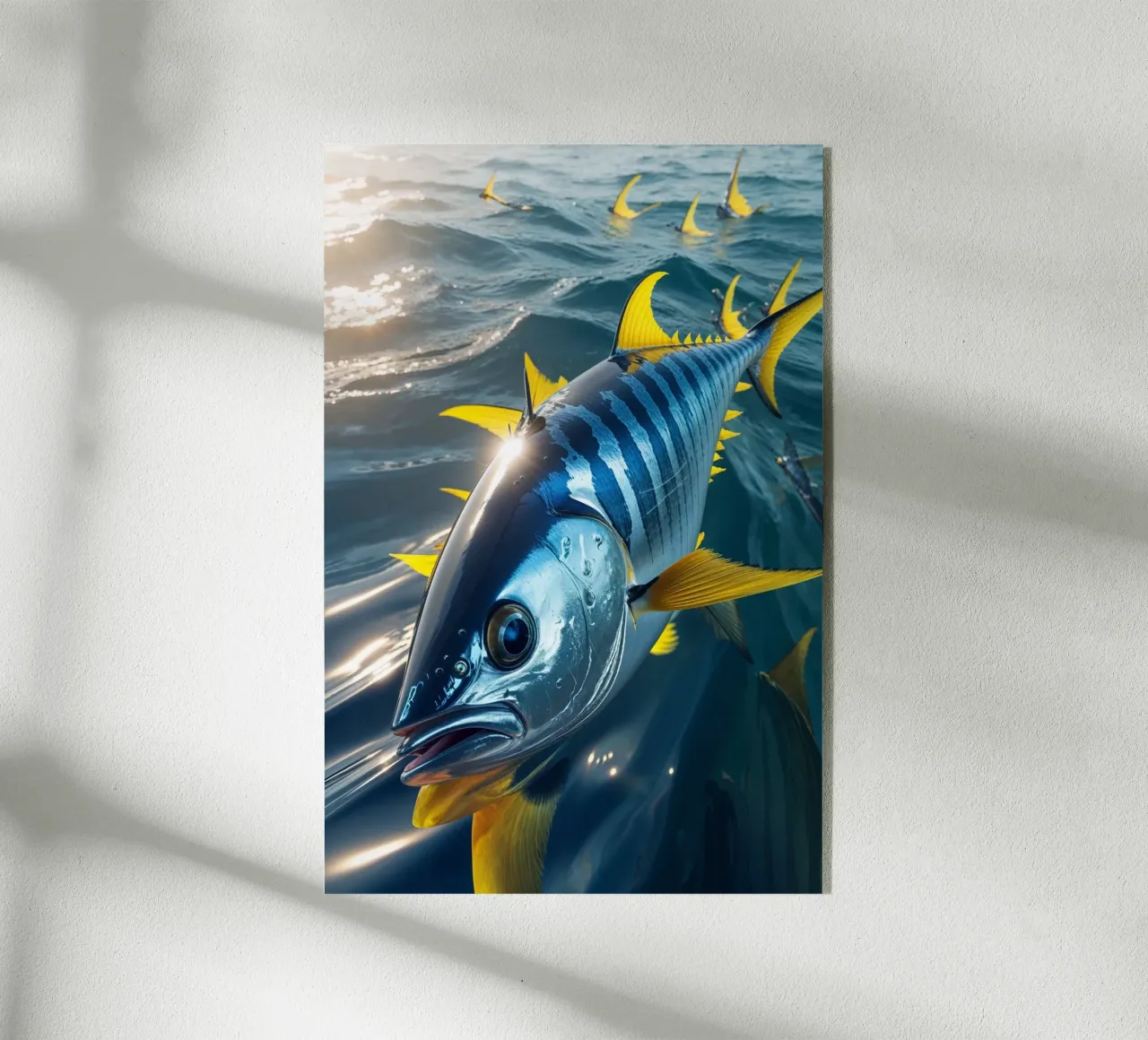 Graceful Yellowfin Tuna in Pristine Waters plexiglass da AlbertKlee