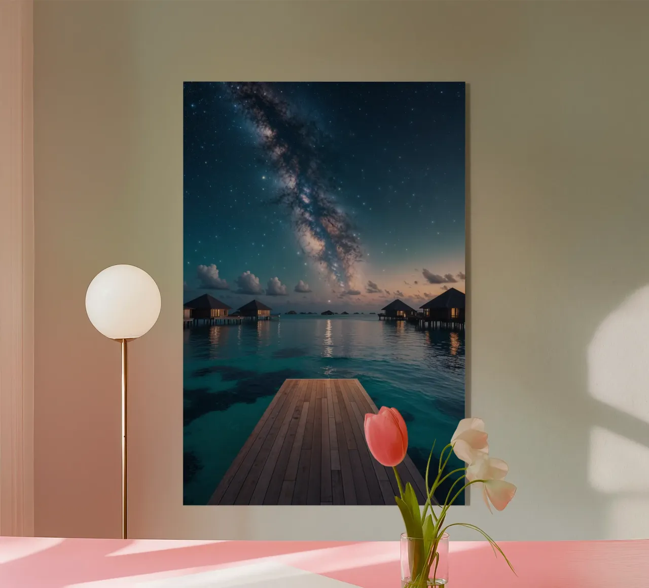 Starlit Dreams Over Crystal Waters plexiglass da AlbertKlee