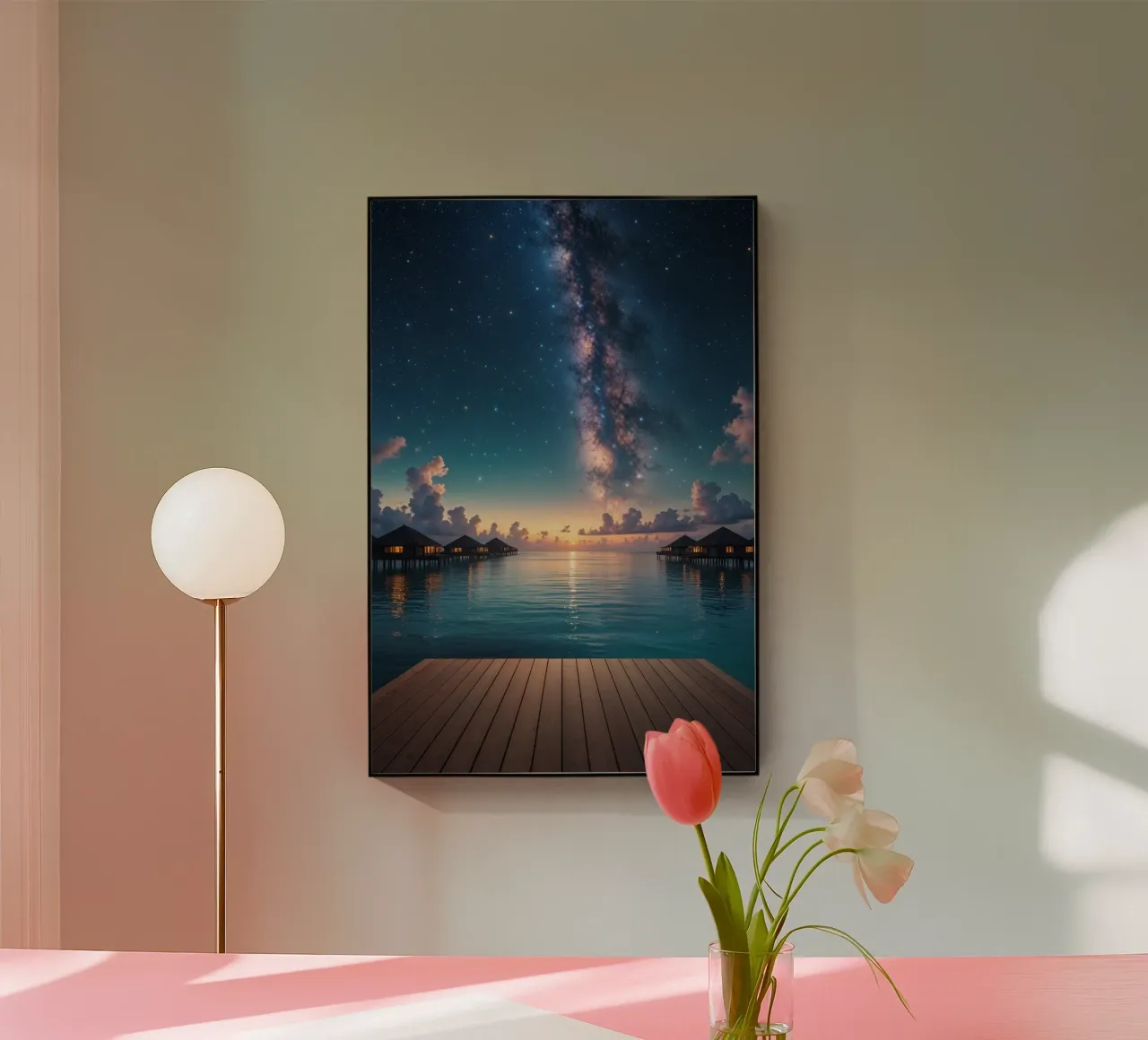 Galaxy Path Over the Ocean plexiglass da AlbertKlee