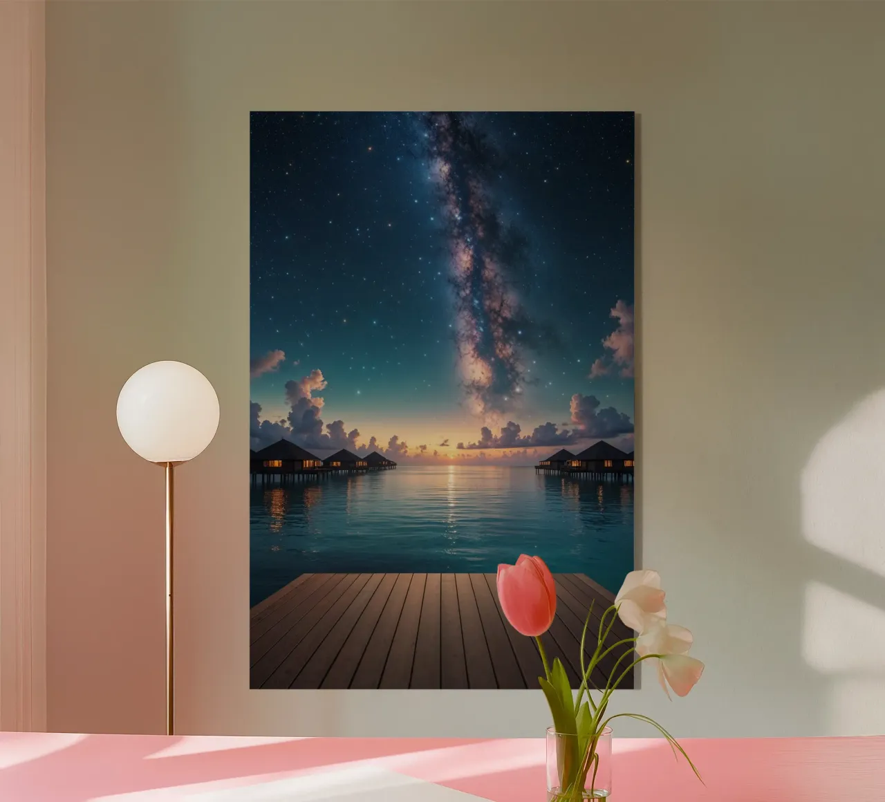 Galaxy Path Over the Ocean plexiglass da AlbertKlee