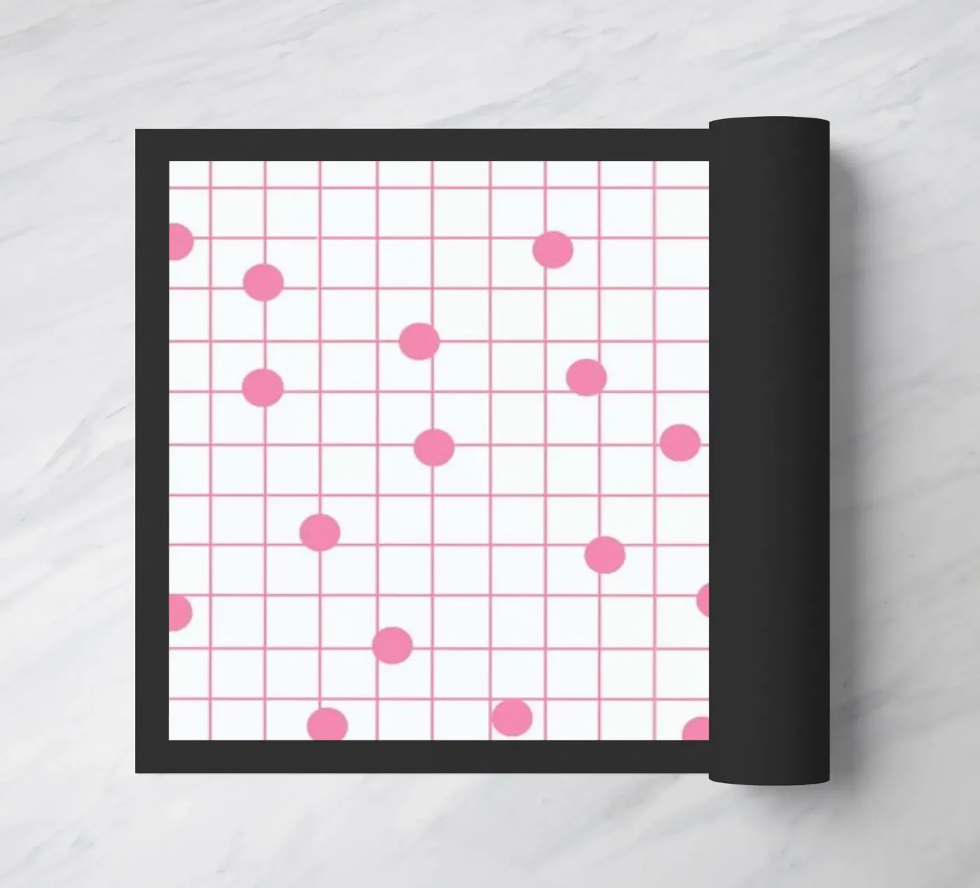 Dotline Pink Fußmatte von Charlotte Winter