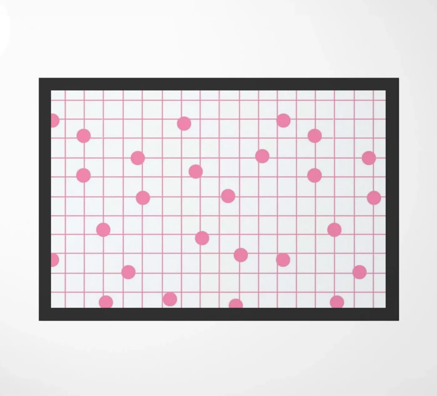 Dotline Pink Fußmatte von Charlotte Winter