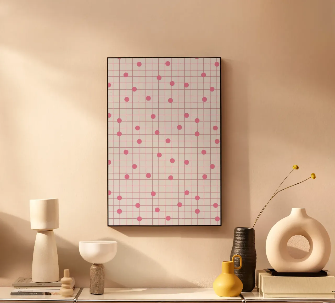 Dotline Pink plexiglass da Charlotte Winter