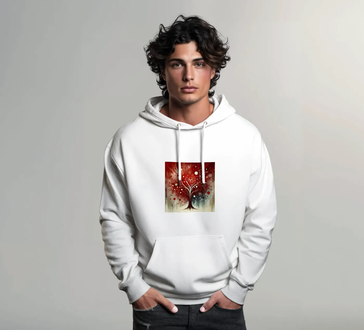 Tree red hoodie by spiritual