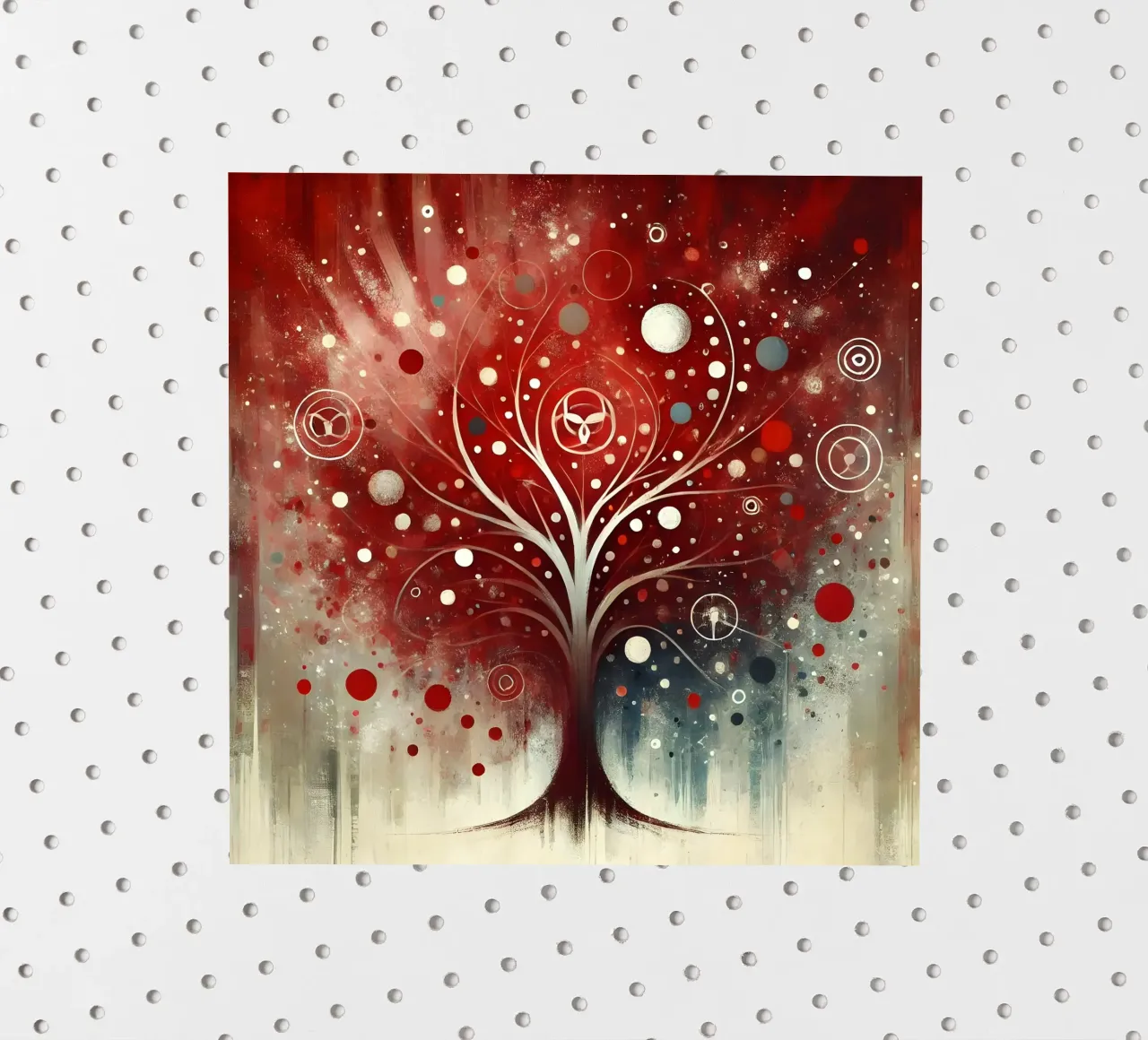Tree red sticker by spiritual