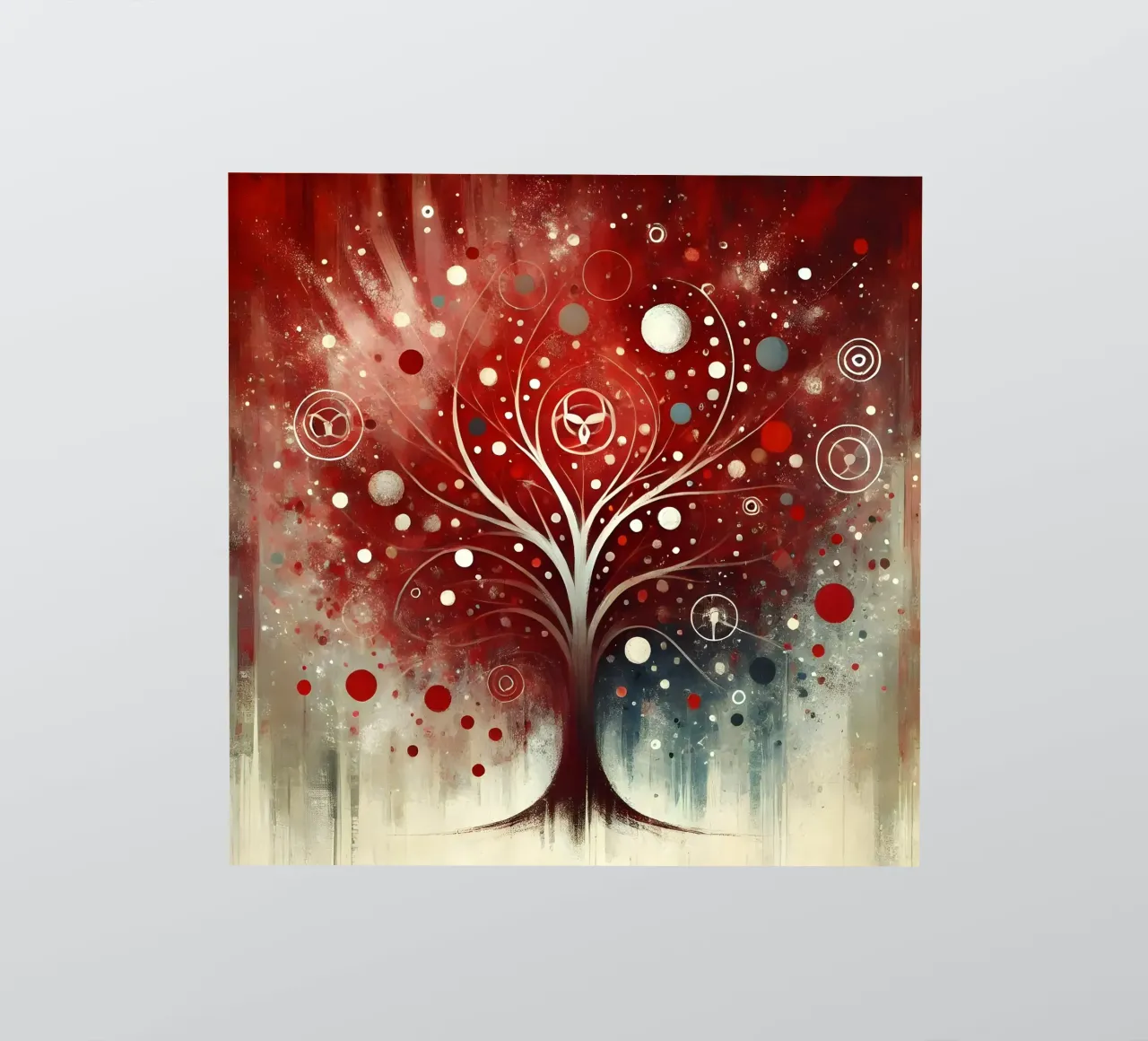 Tree red sticker by spiritual