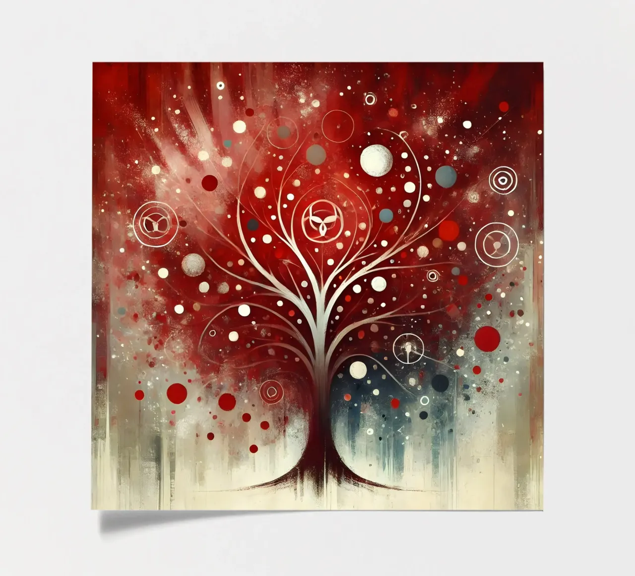 Tree red sticker sheet by spiritual