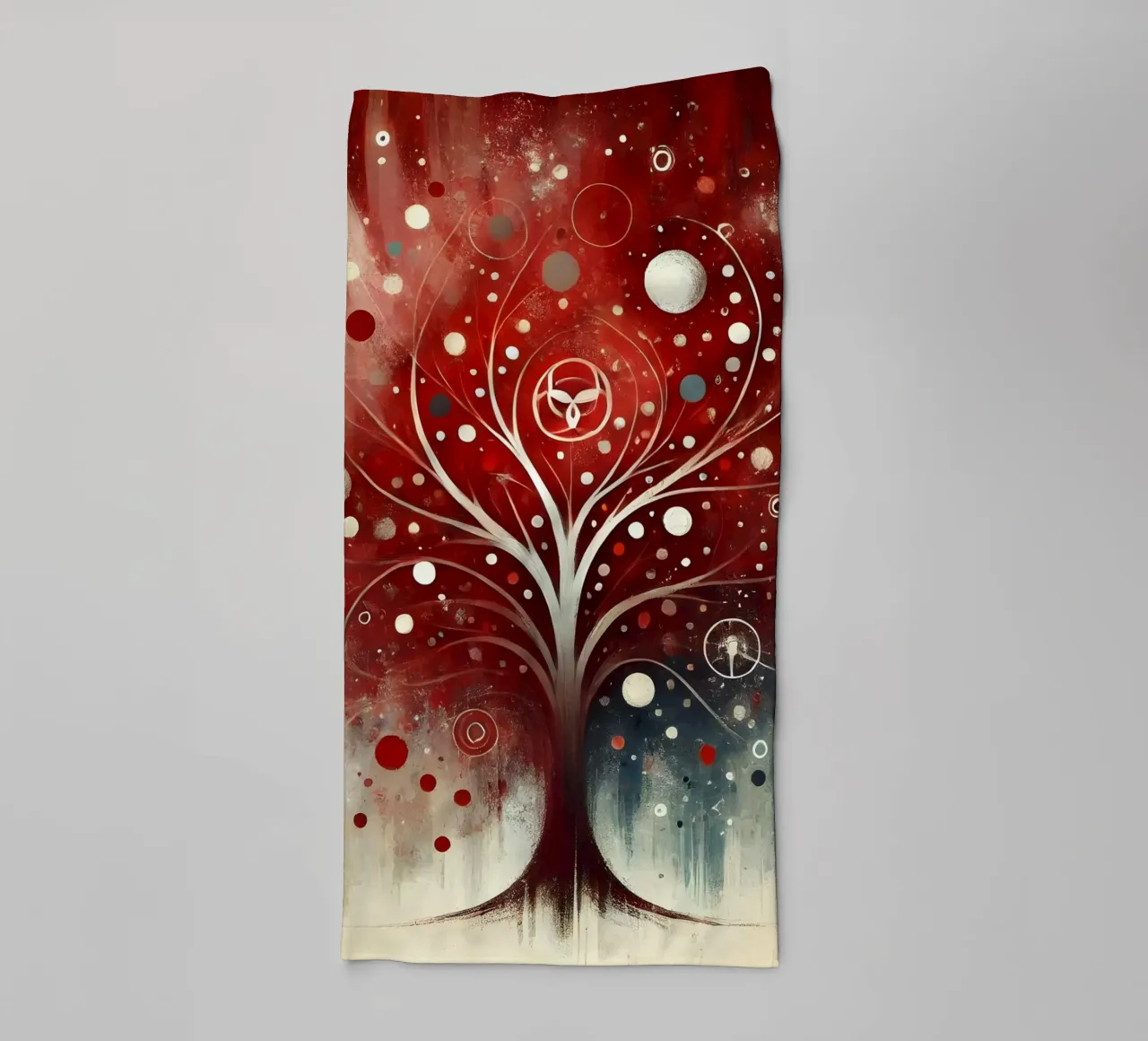 Boom rood badhanddoek van spiritual