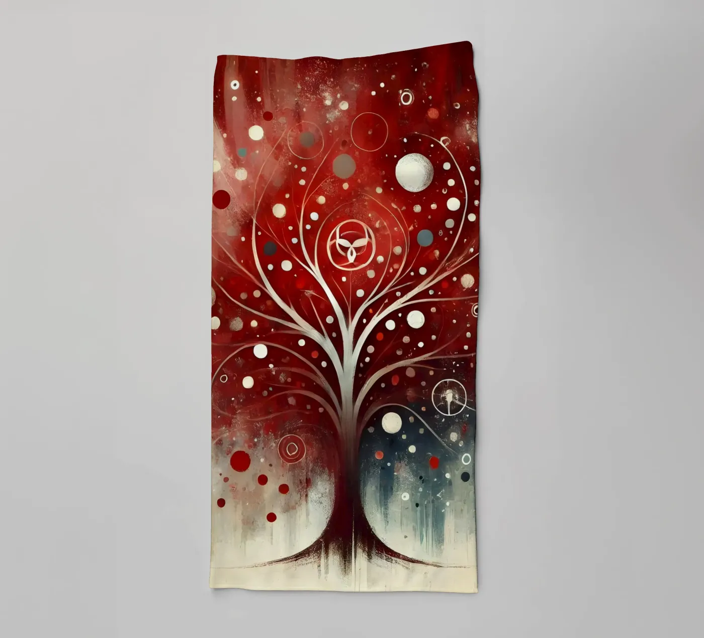 Tree red Handtuch von spiritual