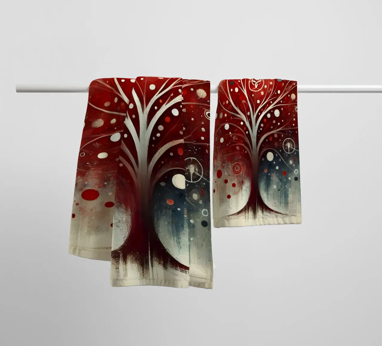 Boom rood badhanddoek van spiritual