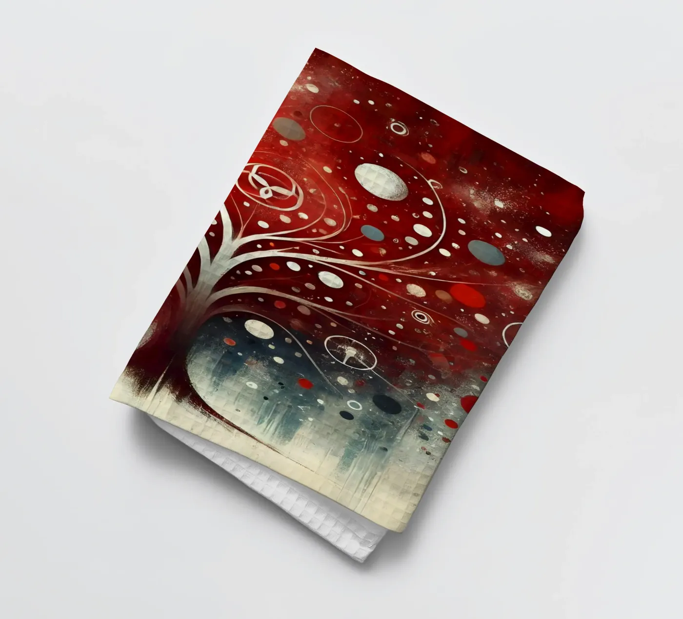 Baum rot Geschirrtuch von spiritual