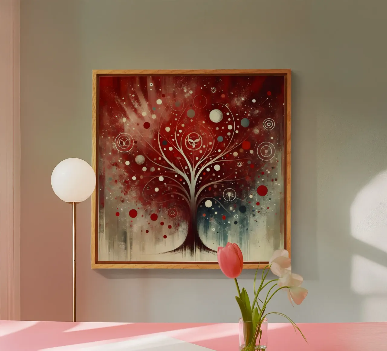 Baum rot Acryl-Glas von spiritual