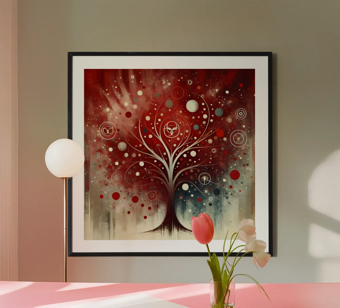 Tree red poster de spiritual