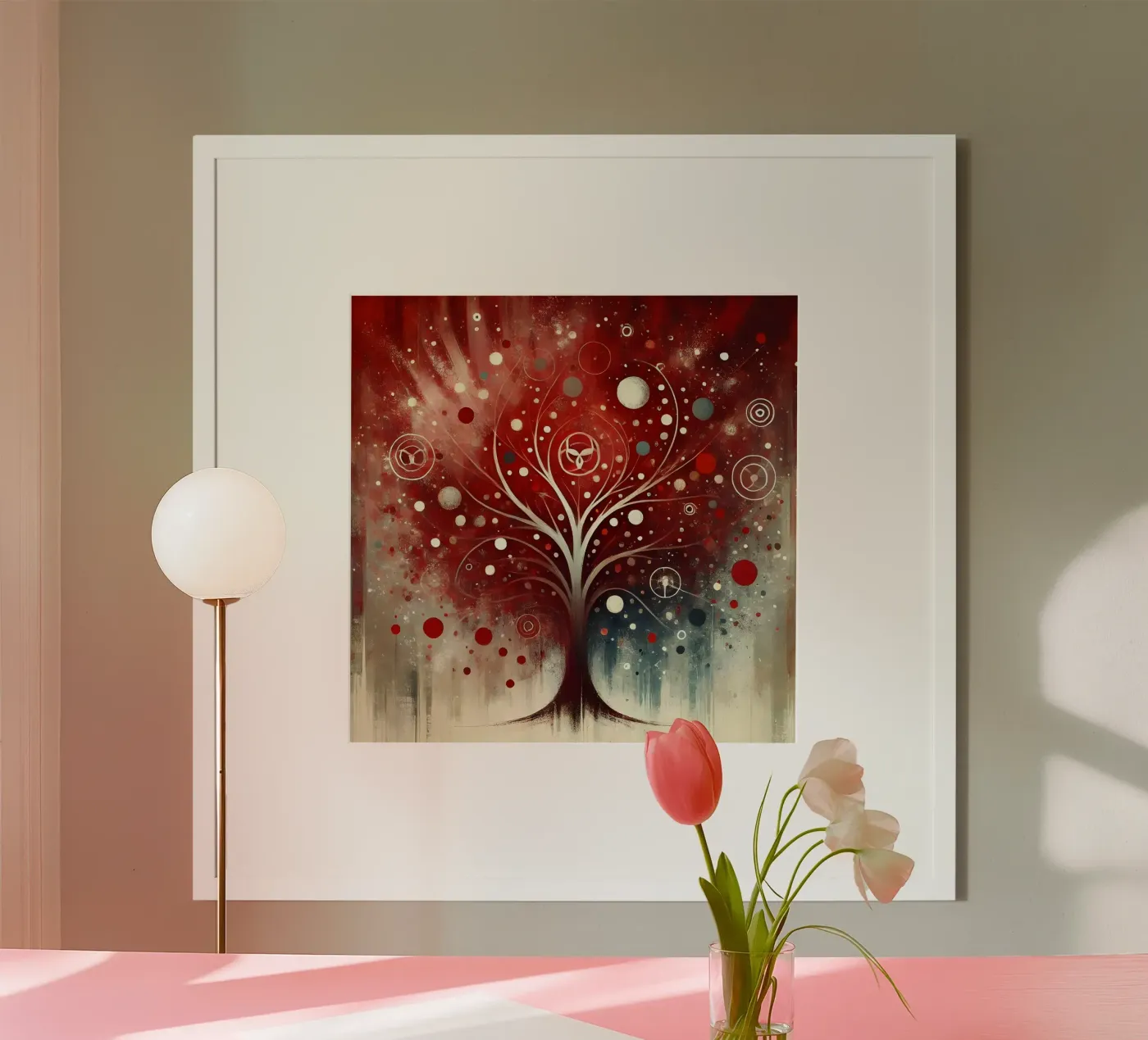 Tree red poster de spiritual