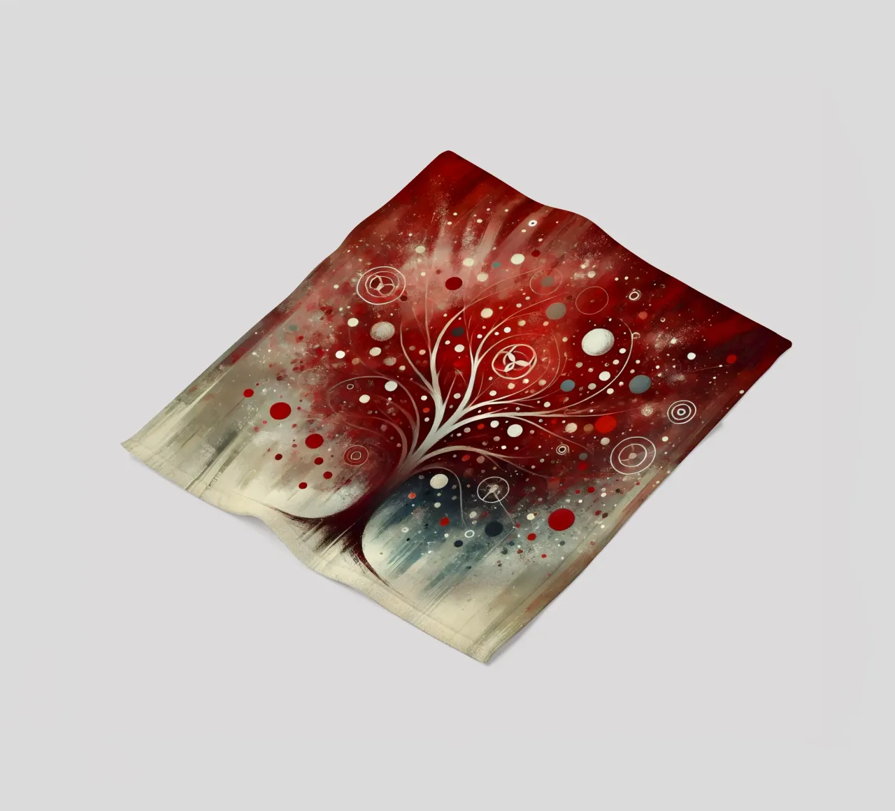 Tree red fleecedeken van spiritual