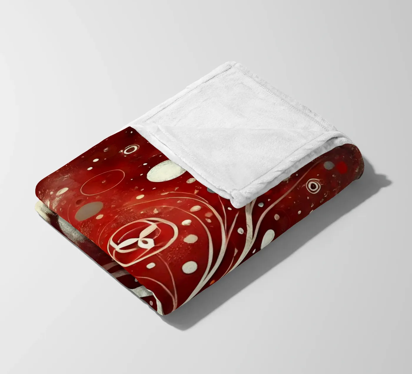 Arbre rouge plaid polaire de spiritual