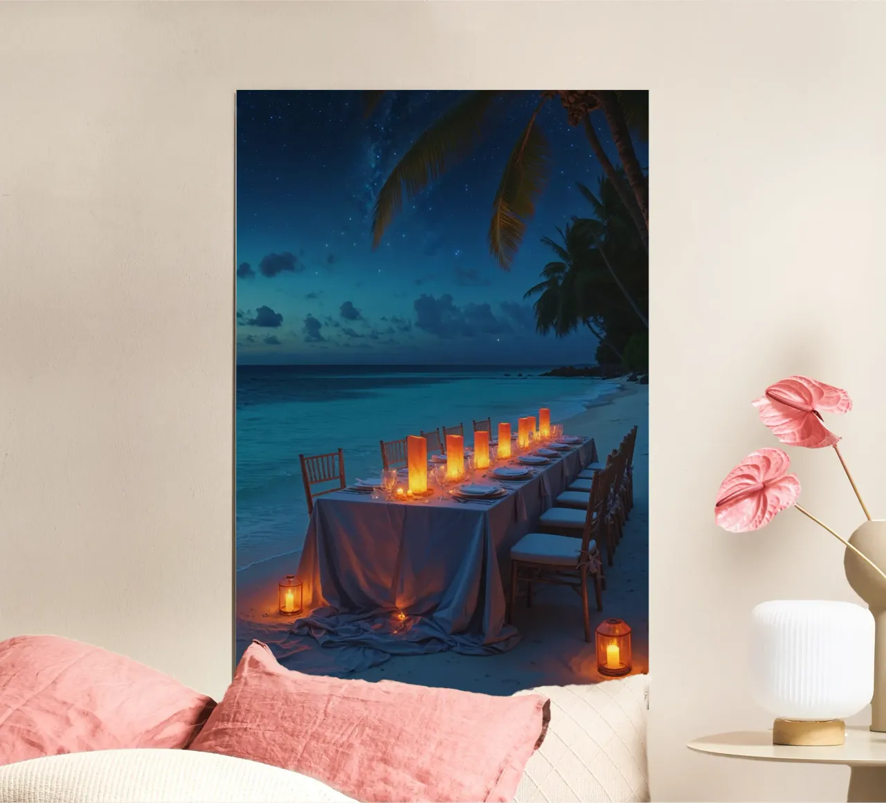 Oceanfront Dining Beneath the Stars poster da AlbertKlee