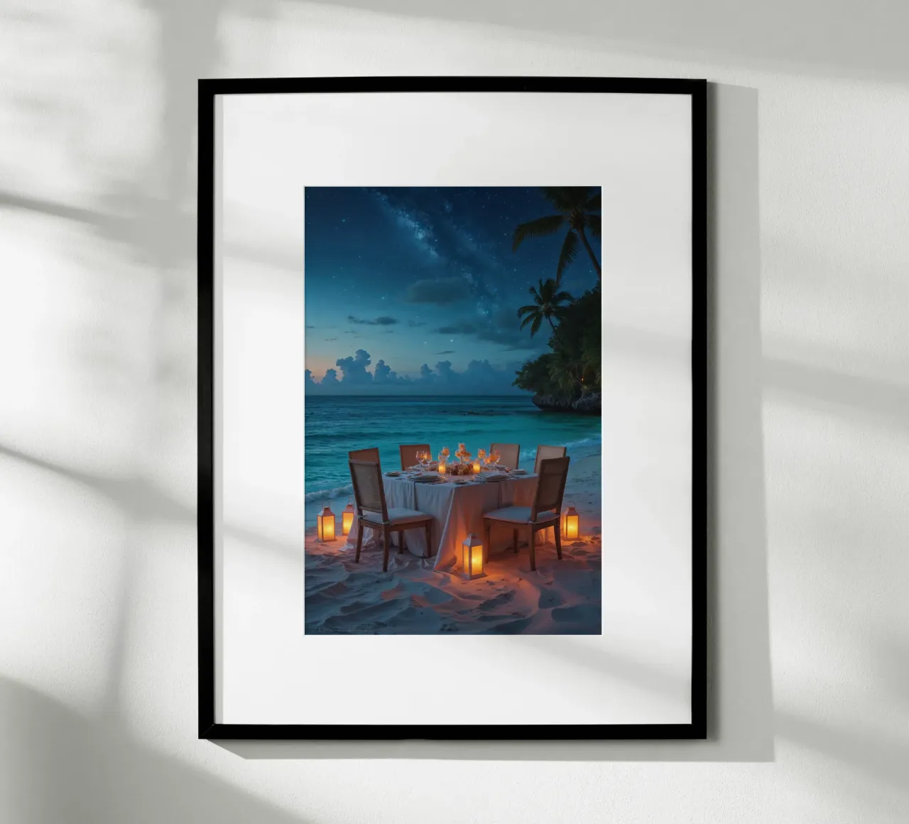 Romantic Dinner Alongside the Milky Way poster da AlbertKlee
