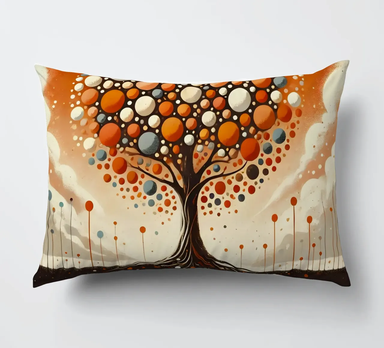 Baum orange Kissen von spiritual