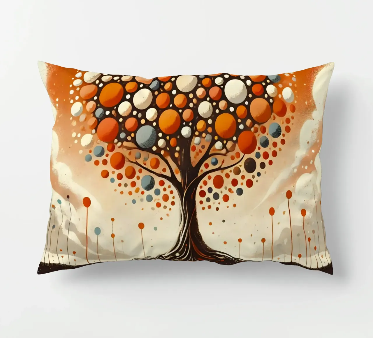 Baum orange Kissen von spiritual