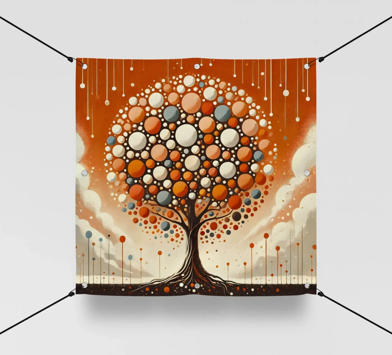 Arancia Baum telo in pvc da spiritual