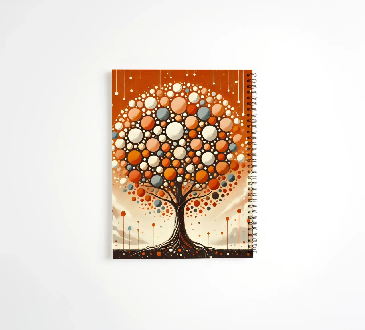 Baum orange spiral notebook by spiritual