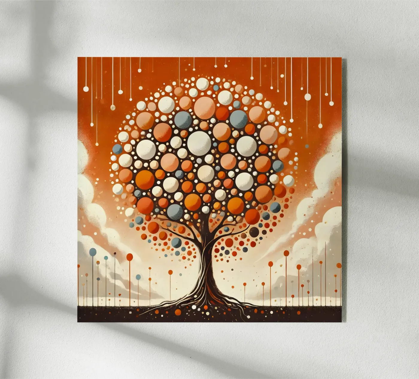 Baum orange plexiglas de spiritual