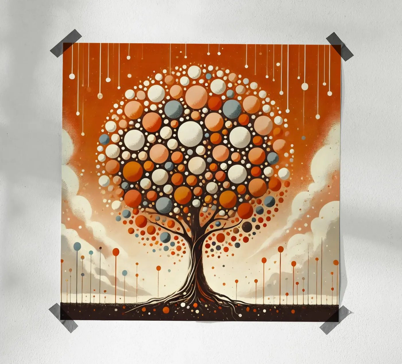 Baum orange Poster von spiritual