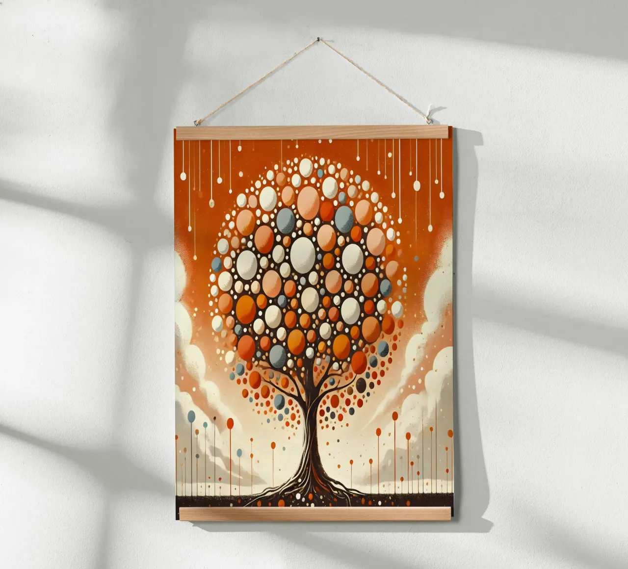 Arancia Baum poster con telaio in legno da spiritual