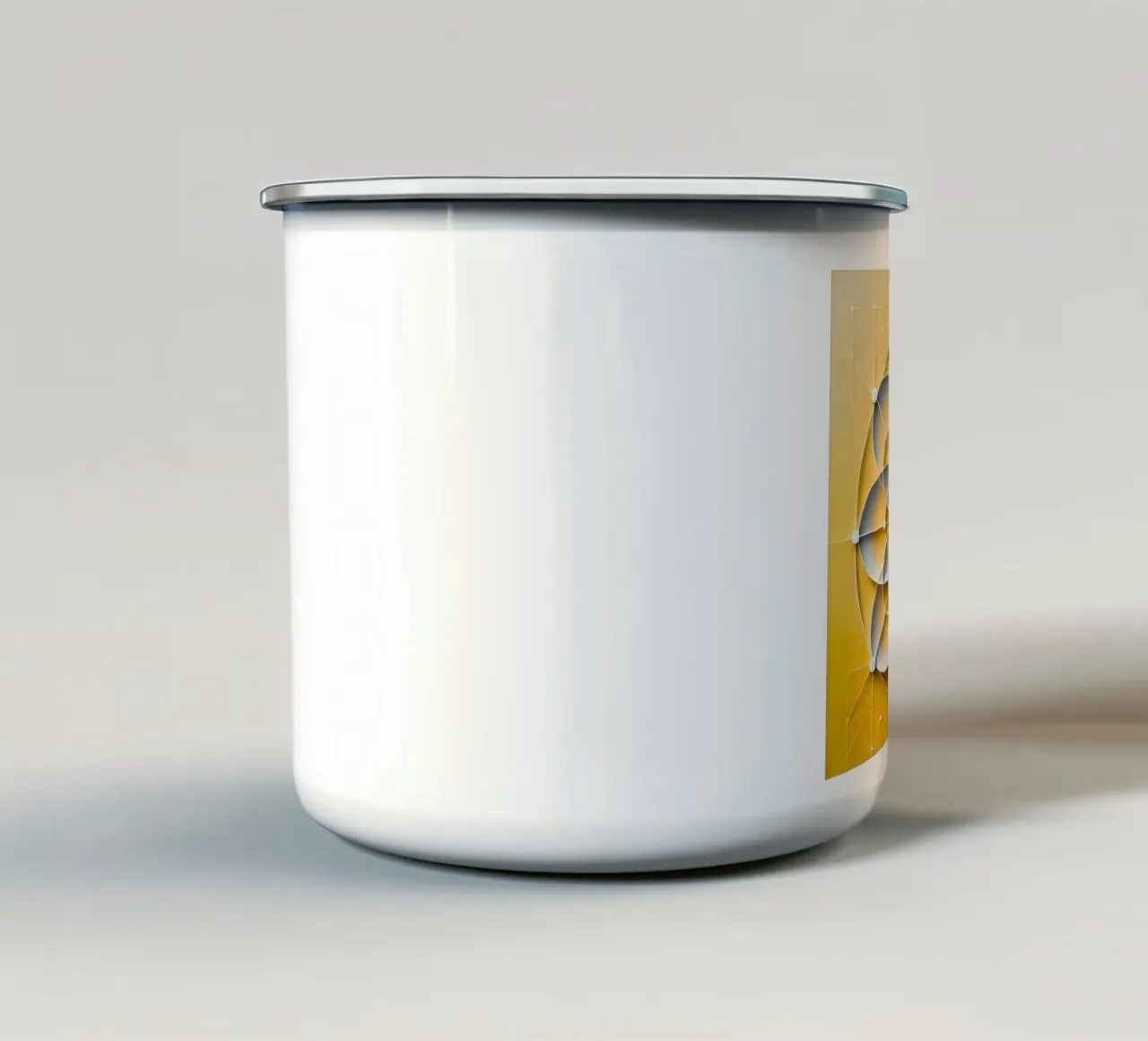 Fiore giallo tazza in smalto da spiritual