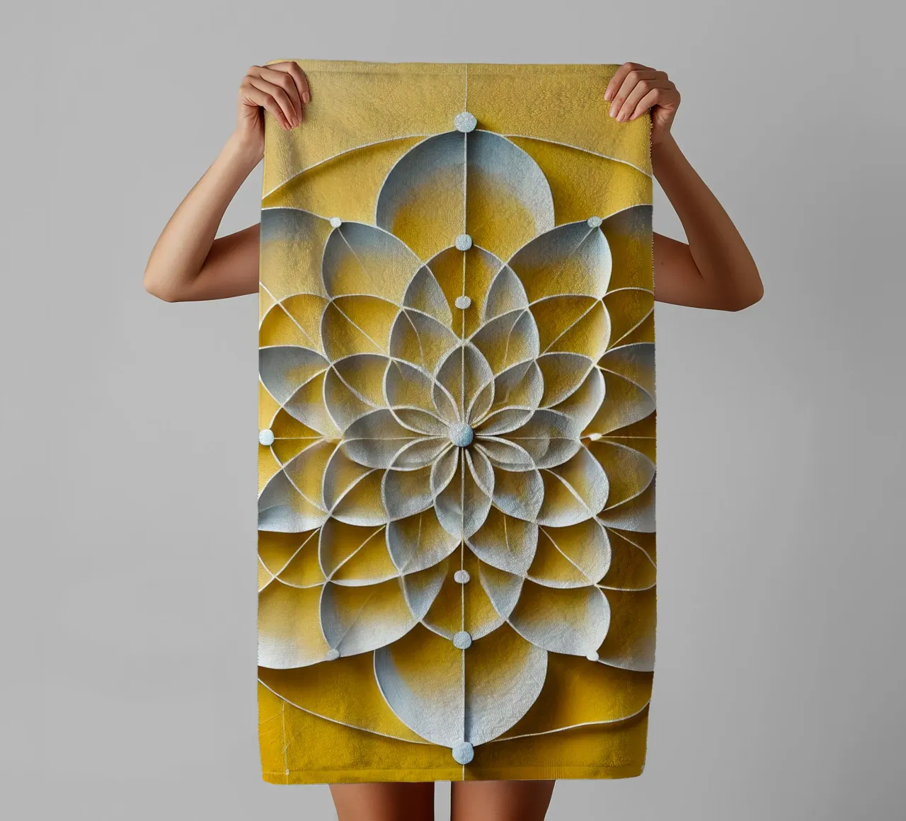 Fleur jaune serviette de bain de spiritual