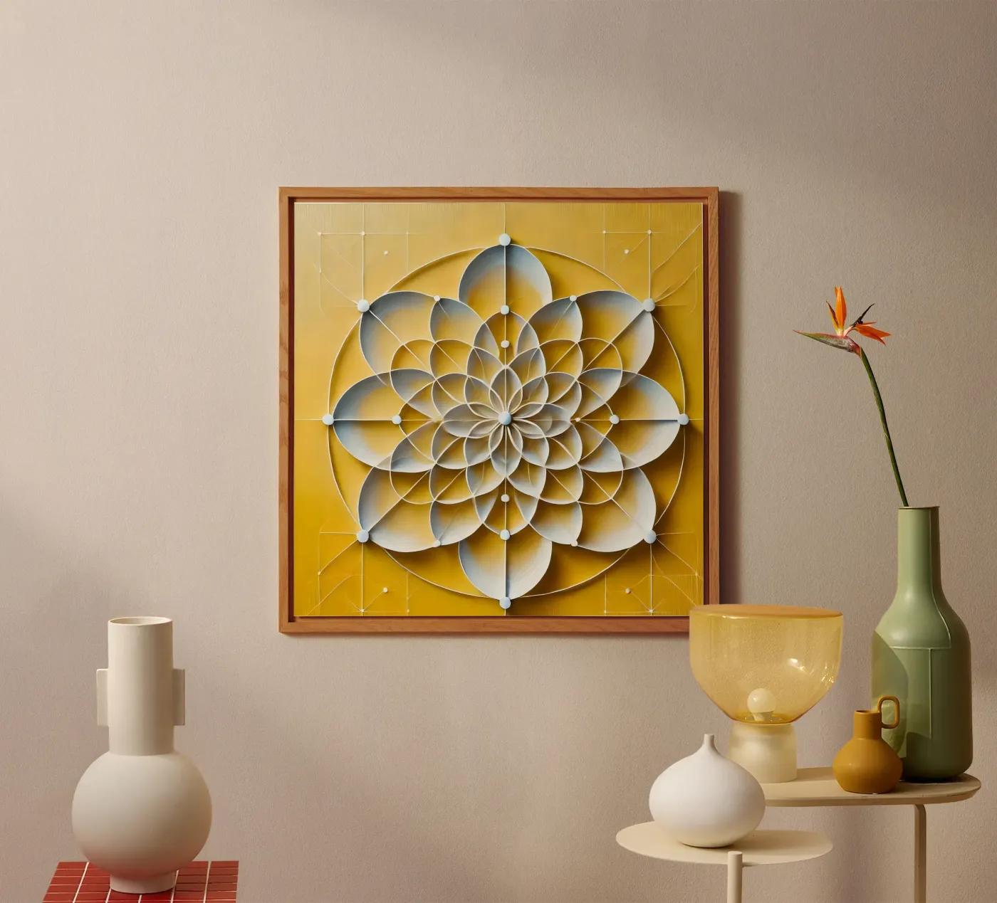 Fiore giallo alluminio dibond da spiritual