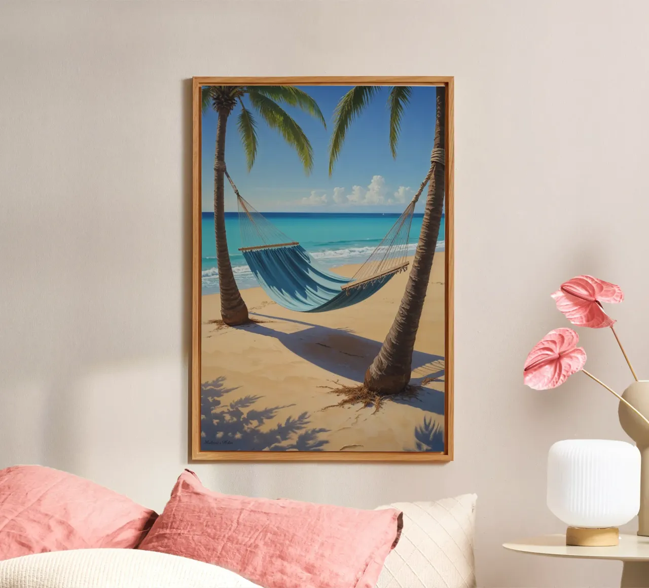 Hammock Haven in Paradise alluminio dibond da AlbertKlee