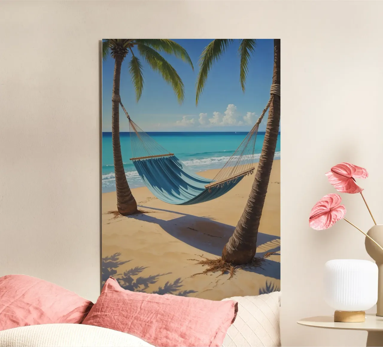 Hammock Haven in Paradise alluminio dibond da AlbertKlee