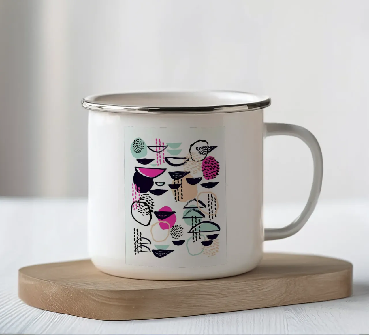 Ruma taza de esmalte de Charlotte Winter
