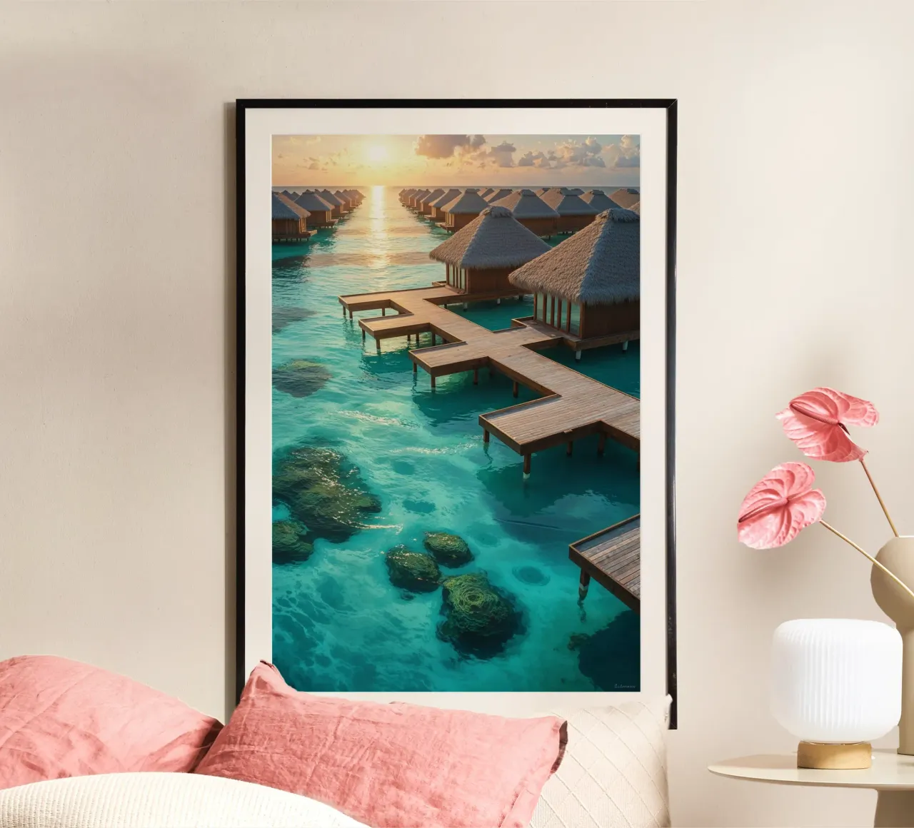 Sunlit Lagoon Haven poster da AlbertKlee