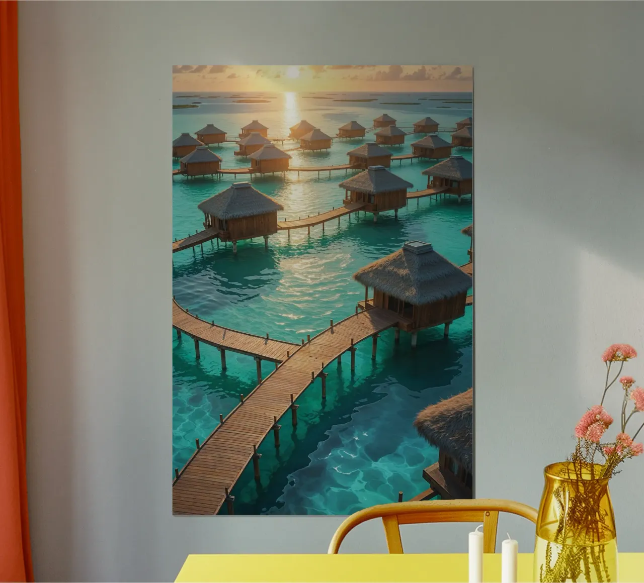 Idyllic Waterfront Serenity poster da AlbertKlee