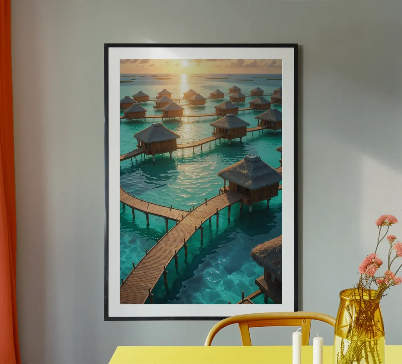 Idyllic Waterfront Serenity poster da AlbertKlee