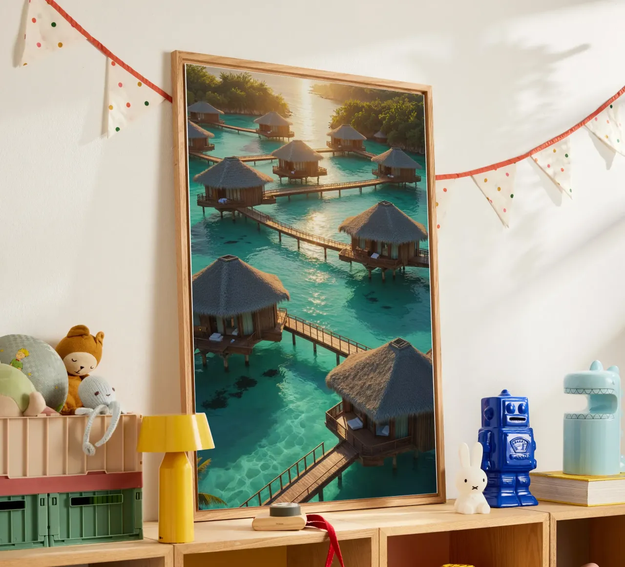 Tropical Elegance in the Lagoon plexiglass da AlbertKlee