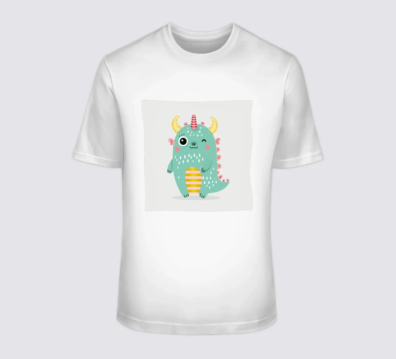 Simpatico mostro con corna colorate t-shirt da namosh