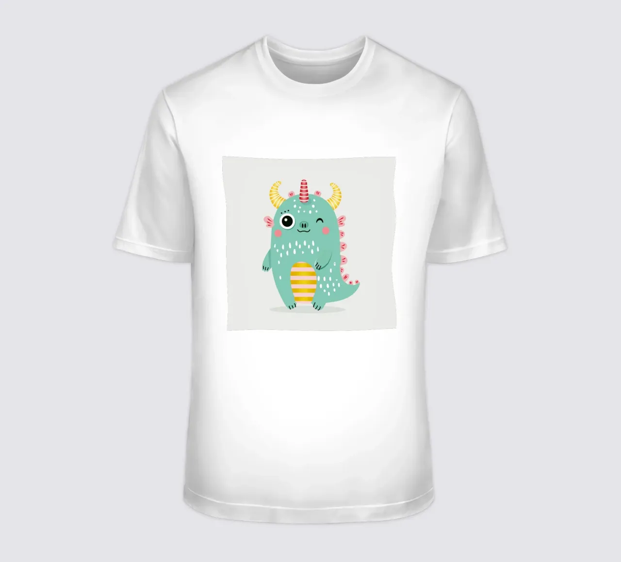 Simpatico mostro con corna colorate t-shirt da namosh