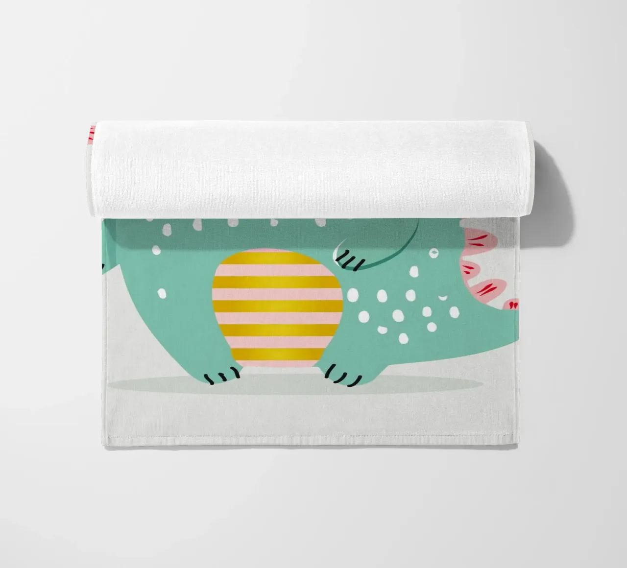 Simpatico mostro con corna colorate telo mare da namosh