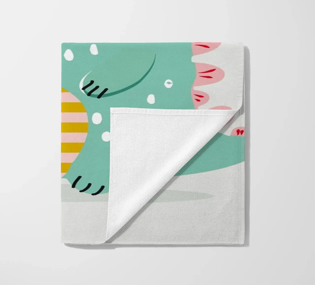 Simpatico mostro con corna colorate telo mare da namosh