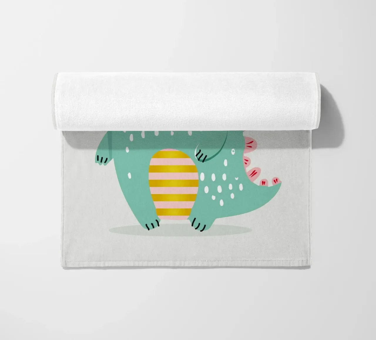 Simpatico mostro con corna colorate telo mare da namosh